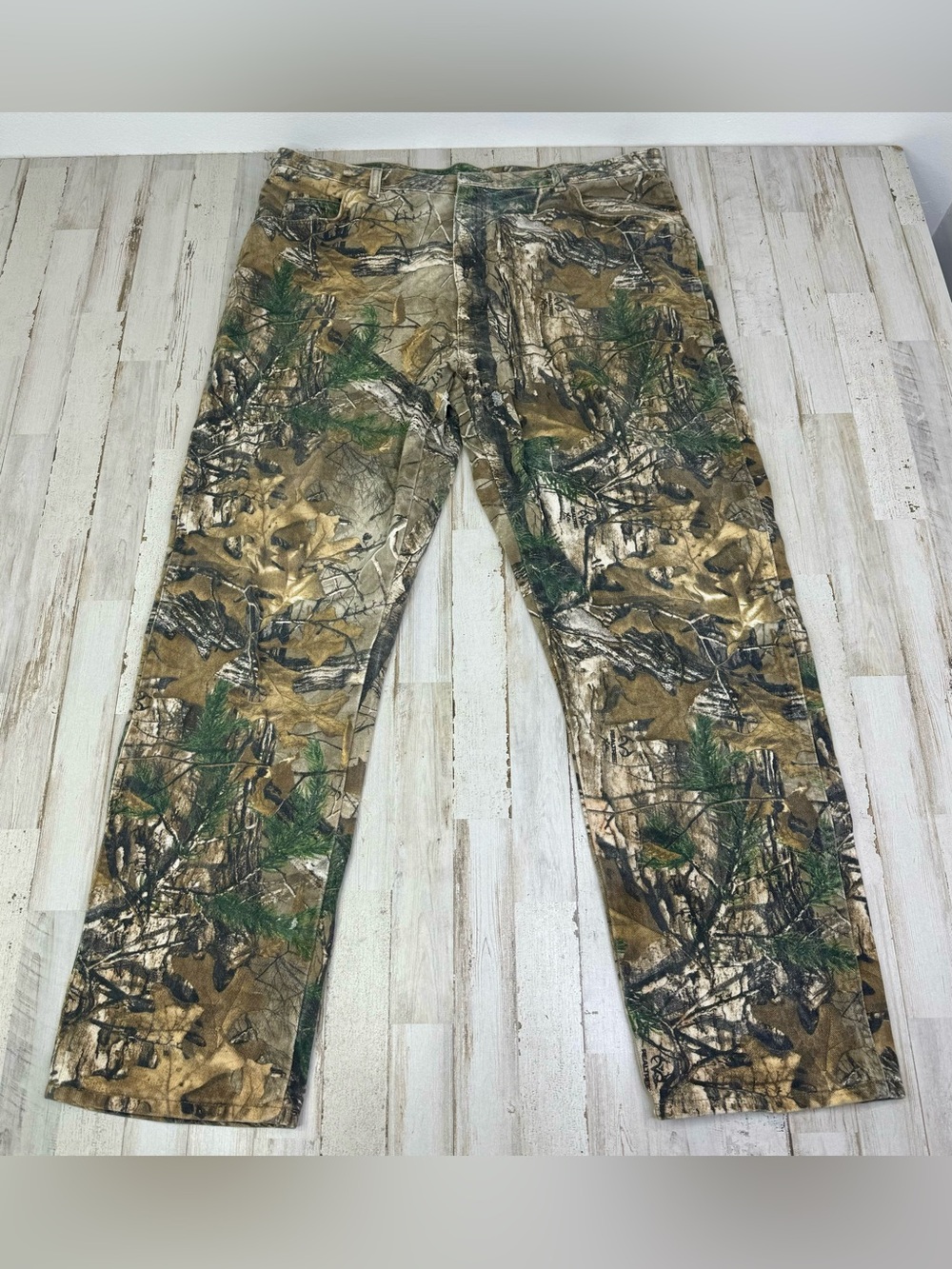 VTG Wrangler Pro Gear Realtree Camo Canvas Pants Mens 42x32 Hunting